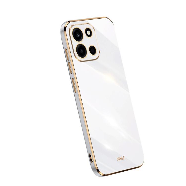 For OnePlus Turbo 6 XINLI Straight Edge 6D Electroplate TPU Phone Case