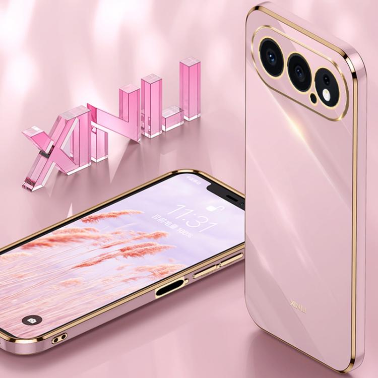 For Honor 500 Global 155.8mm XINLI Straight Edge 6D Electroplate TPU Phone Case