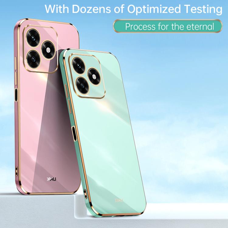 For Honor X5c Plus XINLI Straight Edge 6D Electroplate TPU Phone Case