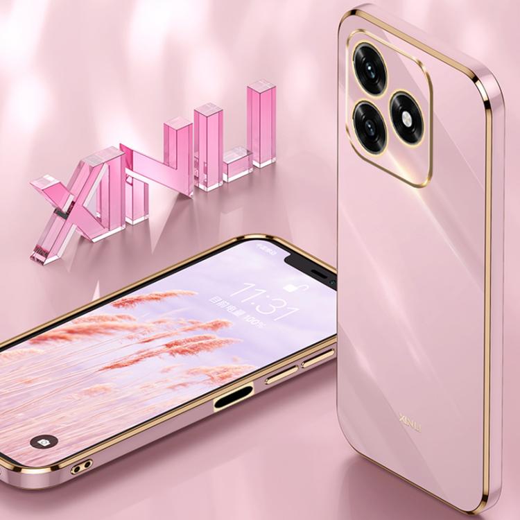 For Honor X5c Plus XINLI Straight Edge 6D Electroplate TPU Phone Case