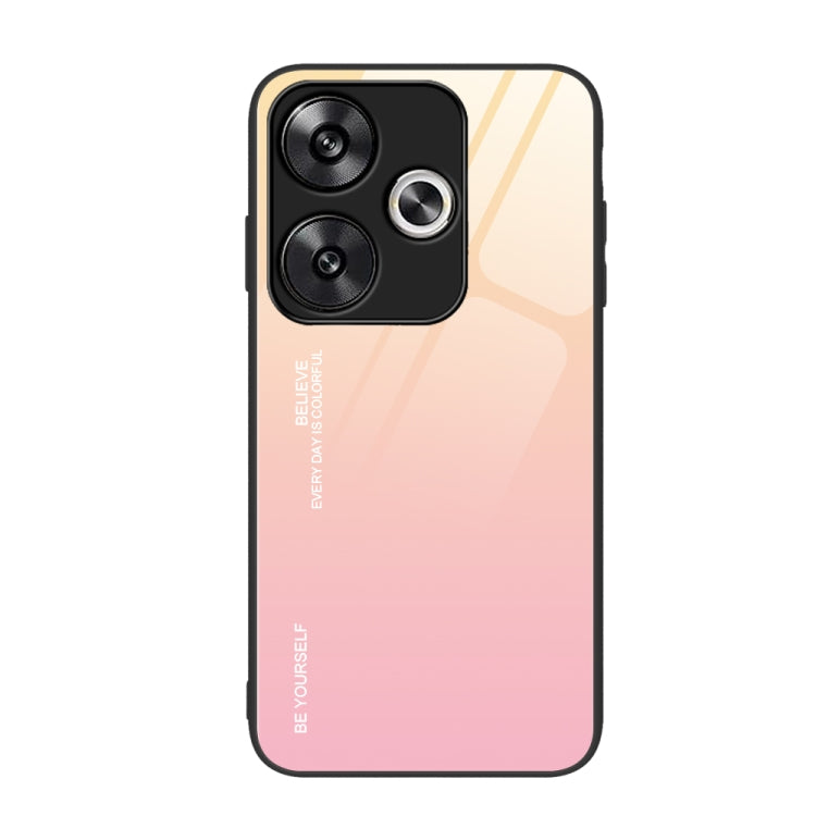 For Xiaomi Poco F6 Gradient Color Glass Phone Case