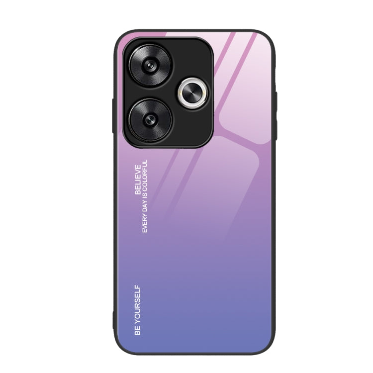 For Xiaomi Poco F6 Gradient Color Glass Phone Case