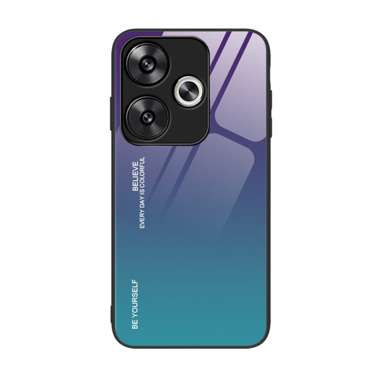For Xiaomi Poco F6 Gradient Color Glass Phone Case