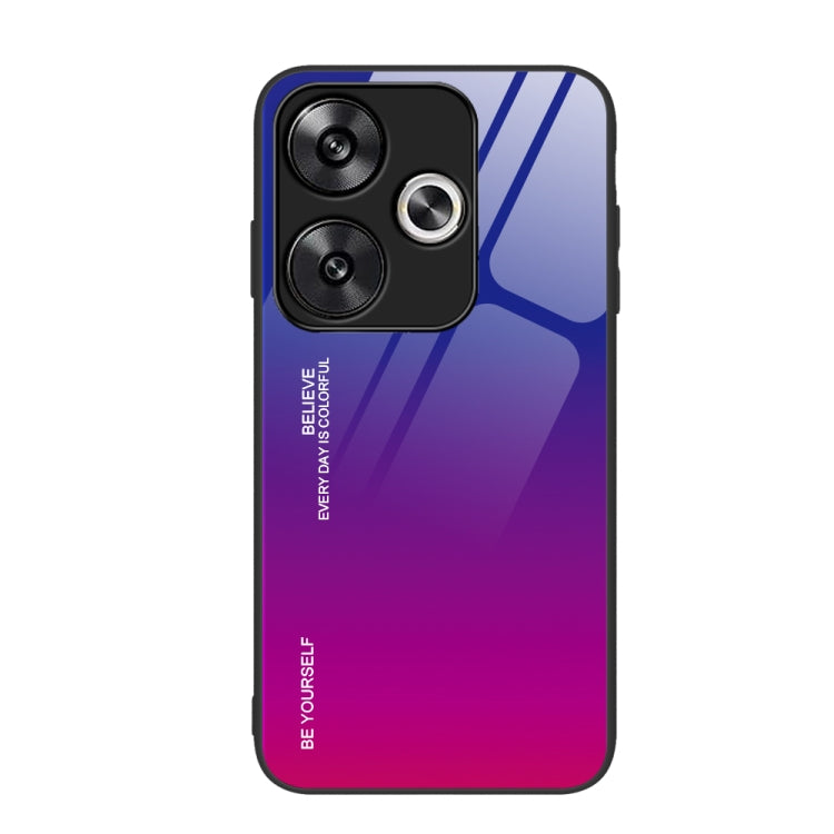 For Xiaomi Poco F6 Gradient Color Glass Phone Case