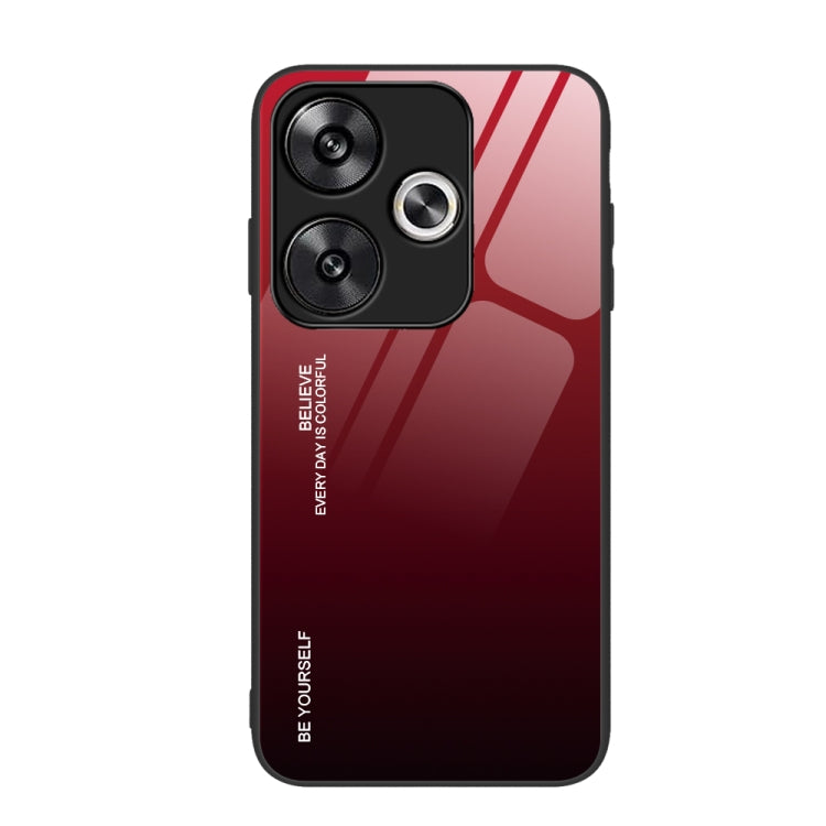 For Xiaomi Poco F6 Gradient Color Glass Phone Case