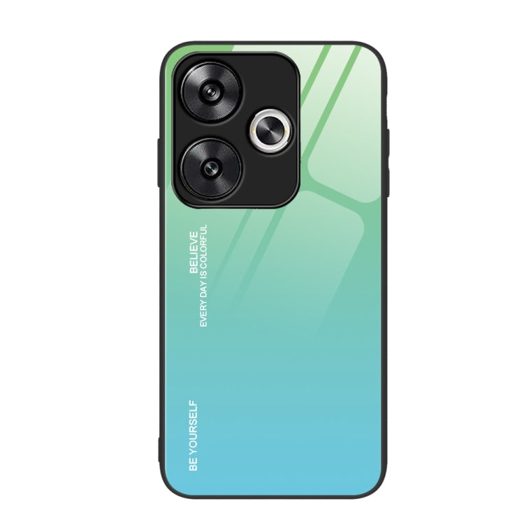For Xiaomi Poco F6 Gradient Color Glass Phone Case