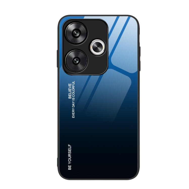 For Xiaomi Poco F6 Gradient Color Glass Phone Case