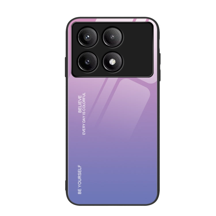 For Xiaomi Poco F6 Pro Gradient Color Glass Phone Case