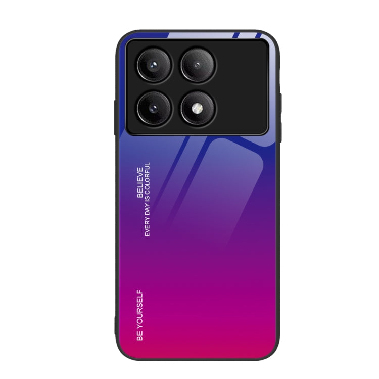 For Xiaomi Poco F6 Pro Gradient Color Glass Phone Case