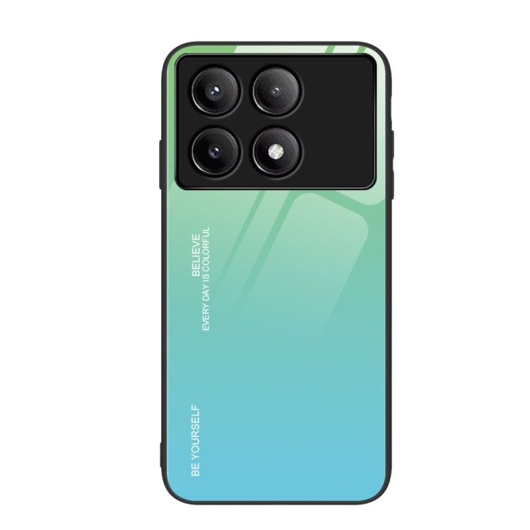 For Xiaomi Poco F6 Pro Gradient Color Glass Phone Case