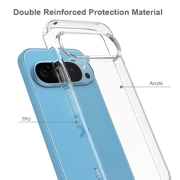 For Google Pixel 9 Pro Scratchproof Acrylic TPU Phone Case - Transparent