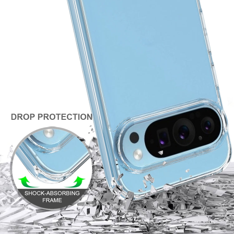 For Google Pixel 9 Pro Scratchproof Acrylic TPU Phone Case - Transparent
