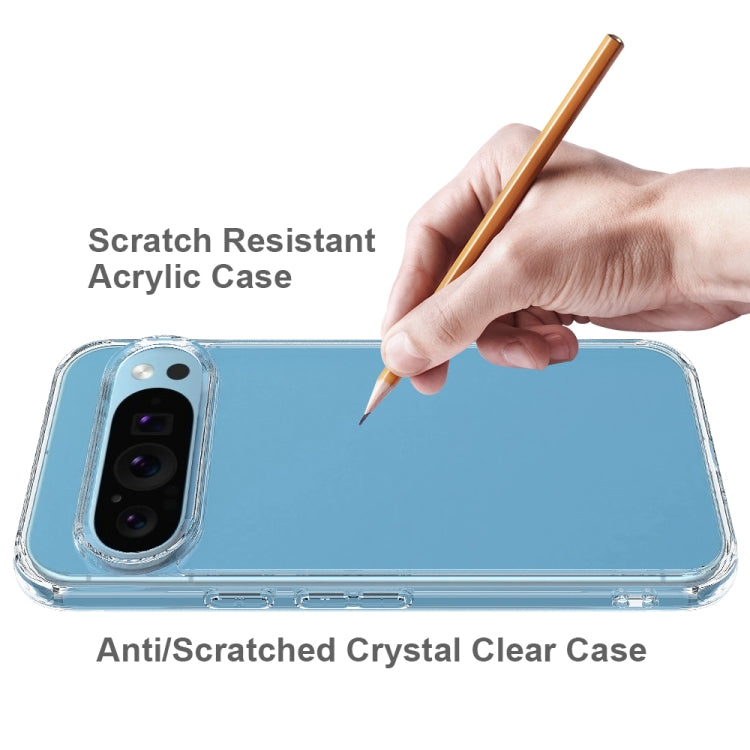 For Google Pixel 9 Pro Scratchproof Acrylic TPU Phone Case - Transparent