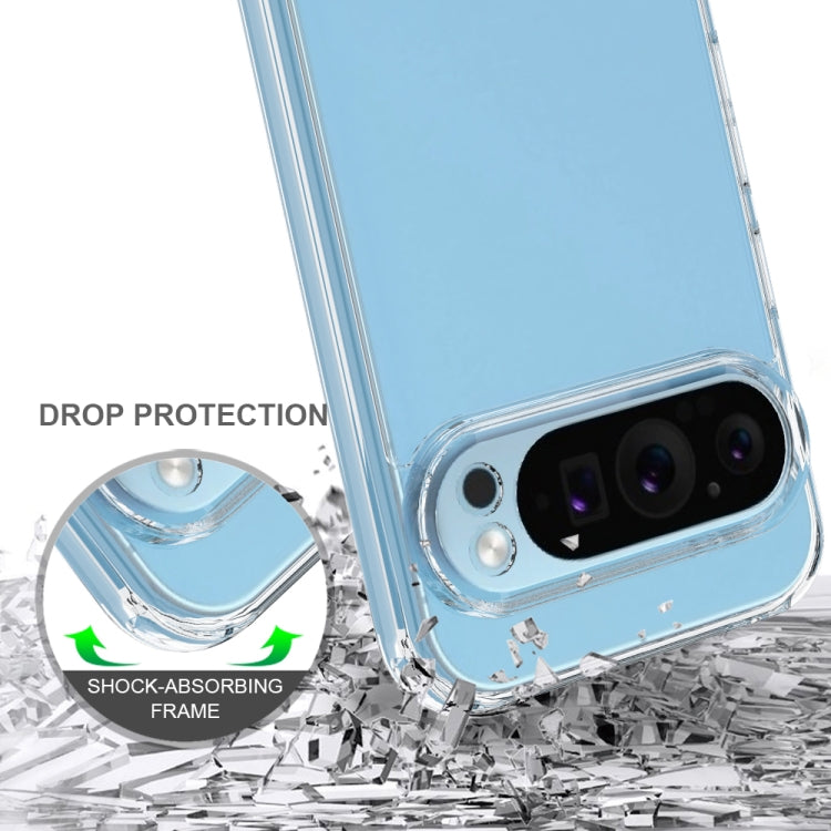 For Google Pixel 9 Pro XL Scratchproof Acrylic TPU Phone Case - Transparent