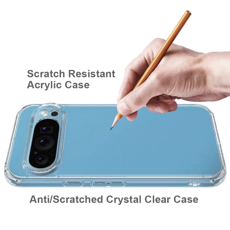 For Google Pixel 9 Pro XL Scratchproof Acrylic TPU Phone Case - Transparent