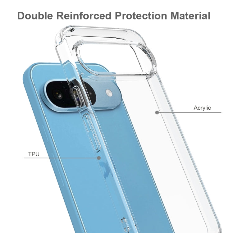 For Google Pixel 9 Scratchproof Acrylic TPU Phone Case - Transparent