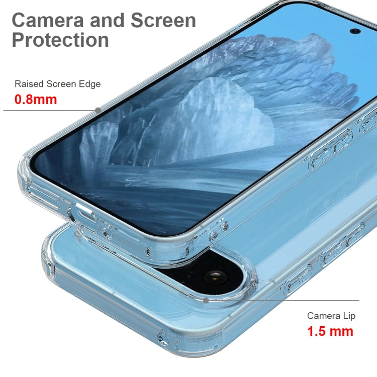 For Google Pixel 9 Scratchproof Acrylic TPU Phone Case - Transparent