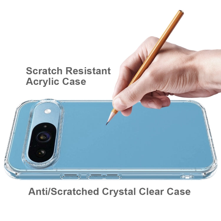 For Google Pixel 9 Scratchproof Acrylic TPU Phone Case - Transparent