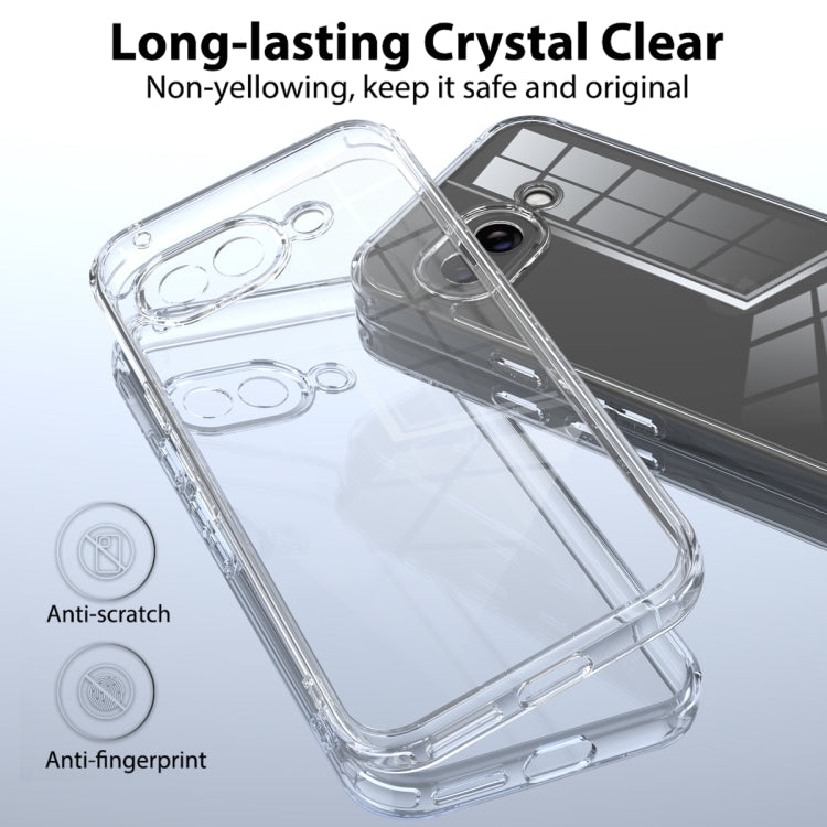 For Google Pixel 9a Scratchproof Acrylic TPU Phone Case - Transparent