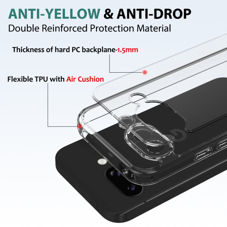 For Google Pixel 9a Scratchproof Acrylic TPU Phone Case - Transparent
