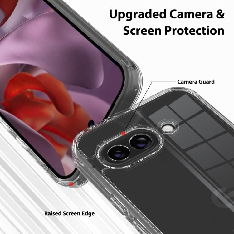For Google Pixel 9a Scratchproof Acrylic TPU Phone Case - Transparent
