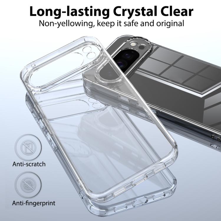 For Google Pixel 10 Pro XL Scratchproof Acrylic TPU Phone Case - Transparent