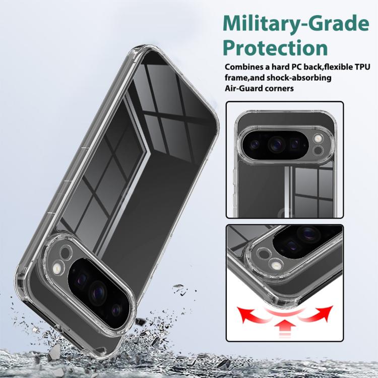 For Google Pixel 10 Pro XL Scratchproof Acrylic TPU Phone Case - Transparent