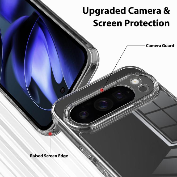 For Google Pixel 10 Pro XL Scratchproof Acrylic TPU Phone Case - Transparent