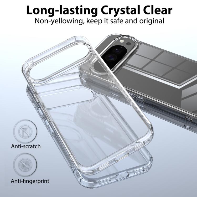 For Google Pixel 10 Pro Scratchproof Acrylic TPU Phone Case - Transparent