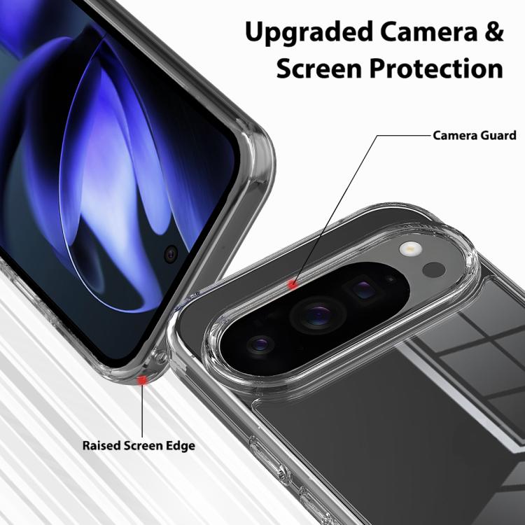 For Google Pixel 10 Pro Scratchproof Acrylic TPU Phone Case - Transparent