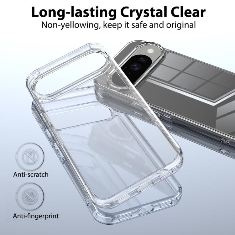 For Google Pixel 10 Scratchproof Acrylic TPU Phone Case - Transparent