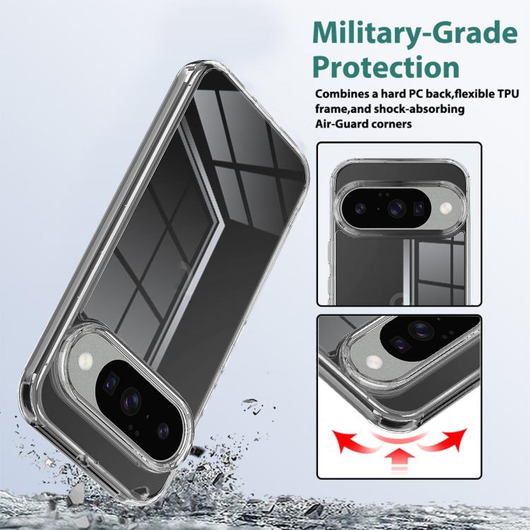For Google Pixel 10 Scratchproof Acrylic TPU Phone Case - Transparent