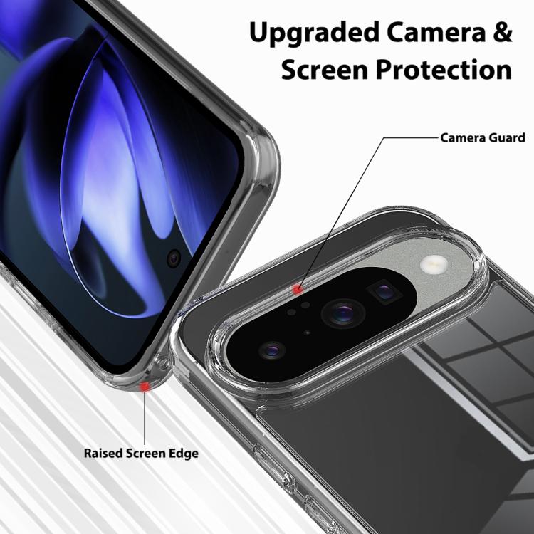 For Google Pixel 10 Scratchproof Acrylic TPU Phone Case - Transparent