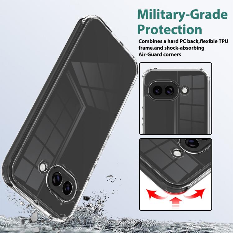 For Google Pixel 10a Scratchproof Acrylic TPU Phone Case - Transparent
