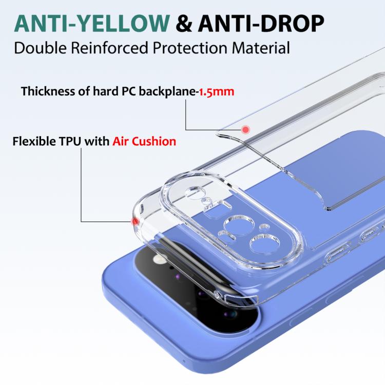 For Google Pixel 11 Scratchproof Acrylic TPU Phone Case - Transparent