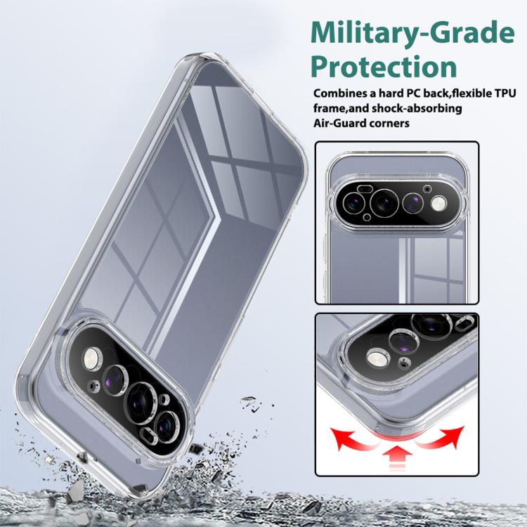 For Google Pixel 11 Pro Scratchproof Acrylic TPU Phone Case - Transparent