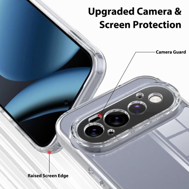 For Google Pixel 11 Pro Scratchproof Acrylic TPU Phone Case - Transparent