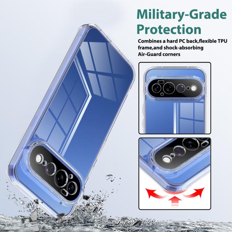 For Google Pixel 11 Pro XL Scratchproof Acrylic TPU Phone Case - Transparent