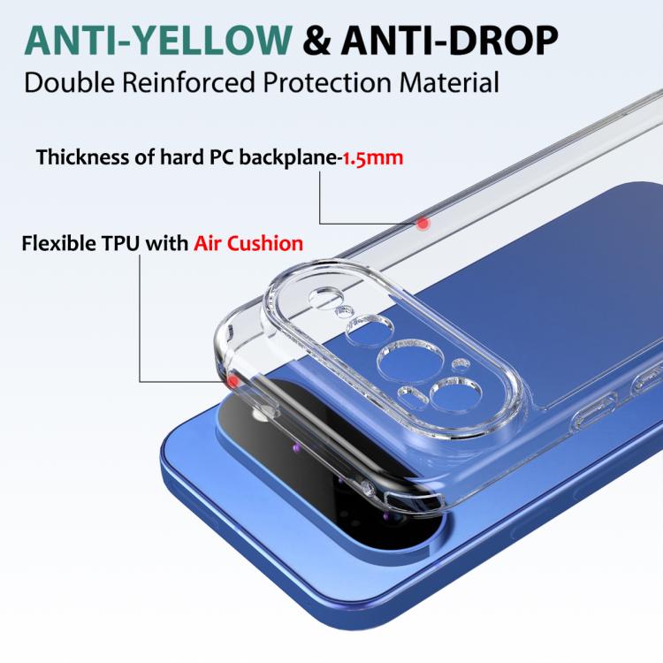For Google Pixel 11 Pro XL Scratchproof Acrylic TPU Phone Case - Transparent