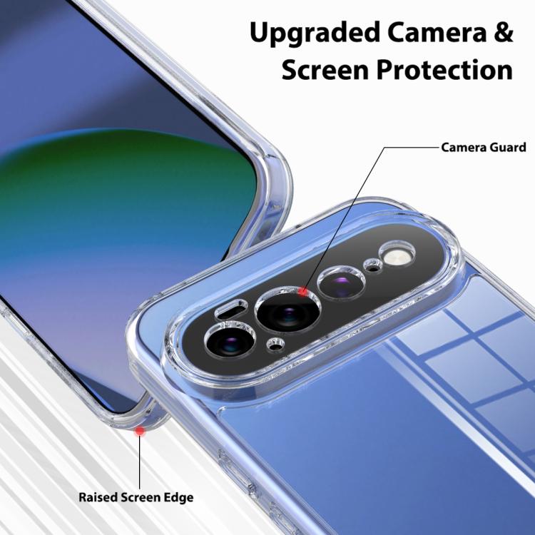 For Google Pixel 11 Pro XL Scratchproof Acrylic TPU Phone Case - Transparent
