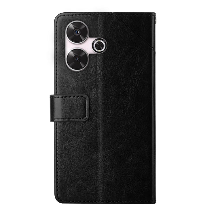 For Xiaomi Redmi 13 4G Global / 5G Global Y-shaped Pattern Flip Leather Phone Case