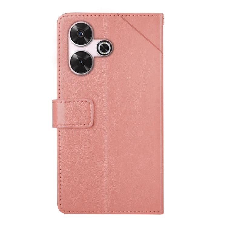 For Xiaomi Redmi 13 4G Global / 5G Global Y-shaped Pattern Flip Leather Phone Case
