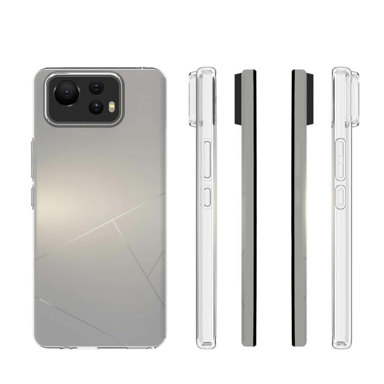 For Asus Zenfone 12 Ultra Waterproof Texture TPU Phone Case - Transparent