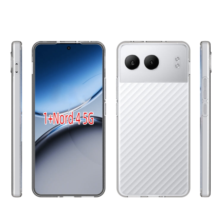 For OnePlus Nord 4 Waterproof Texture TPU Phone Case - Transparent