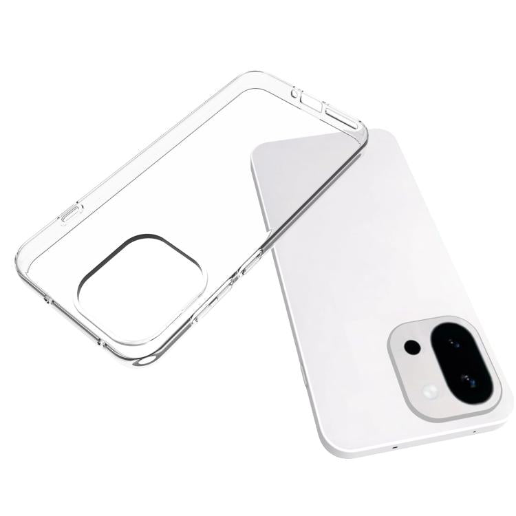 For OnePlus 13T Waterproof Texture TPU Phone Case - Transparent