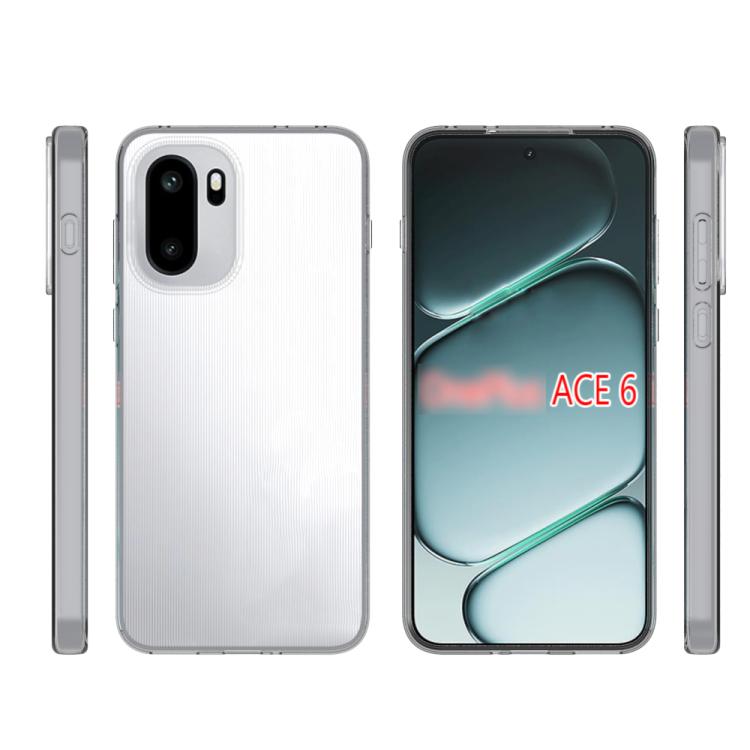 For OnePlus Ace 6 Waterproof Texture TPU Phone Case - Transparent