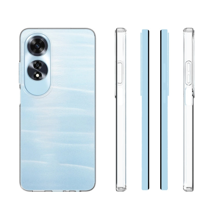 For OPPO A60 4G Global Waterproof Texture TPU Phone Case - Transparent