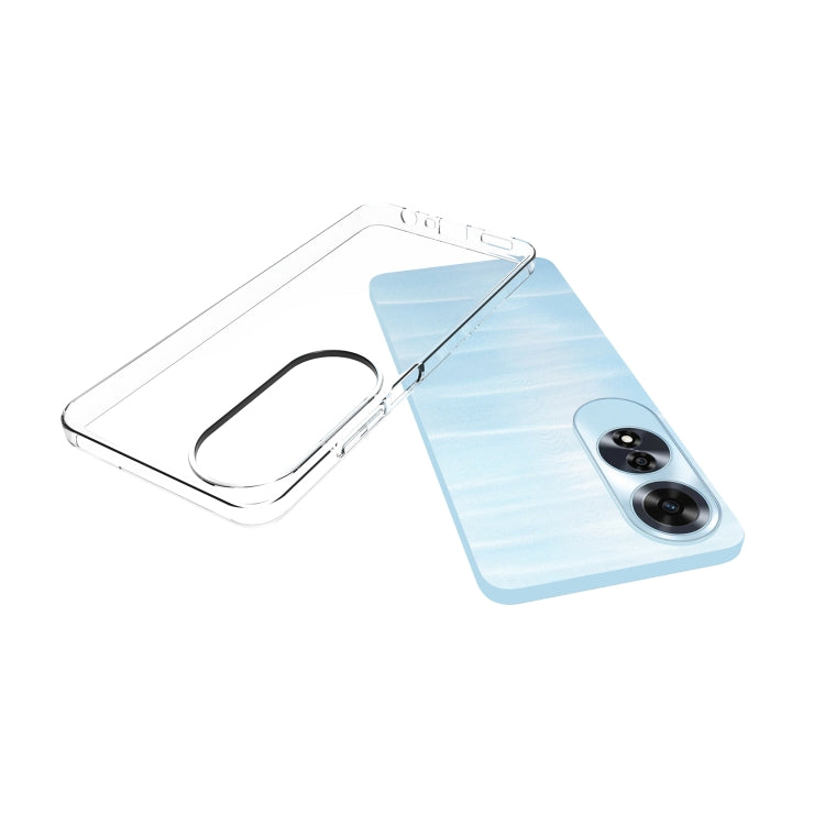 For OPPO A60 4G Global Waterproof Texture TPU Phone Case - Transparent