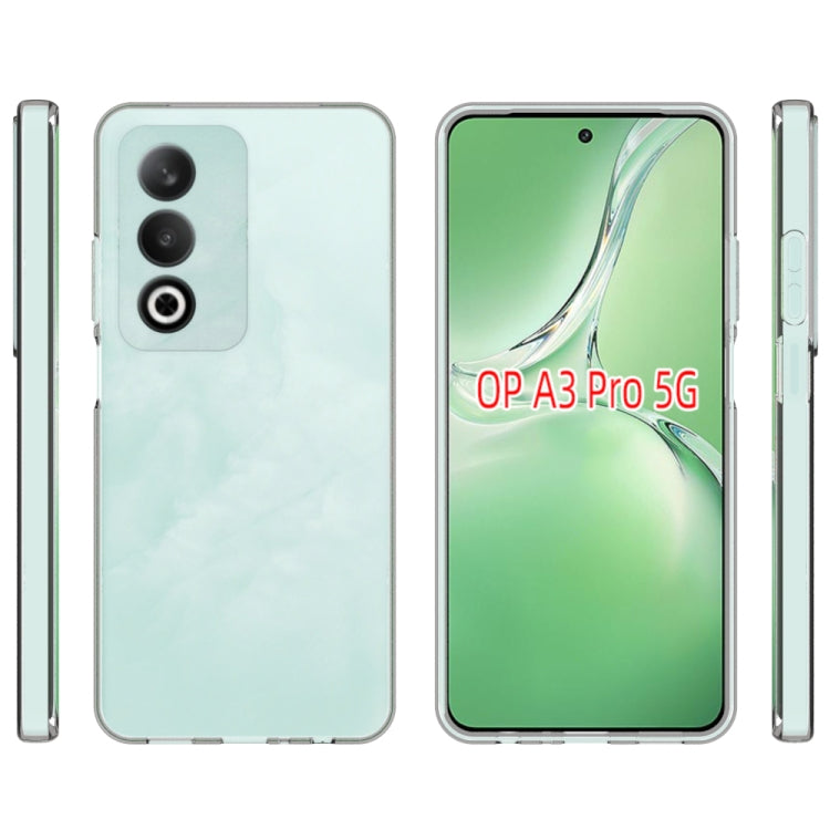 For OPPO A3 Pro 5G Global Waterproof Texture TPU Phone Case - Transparent