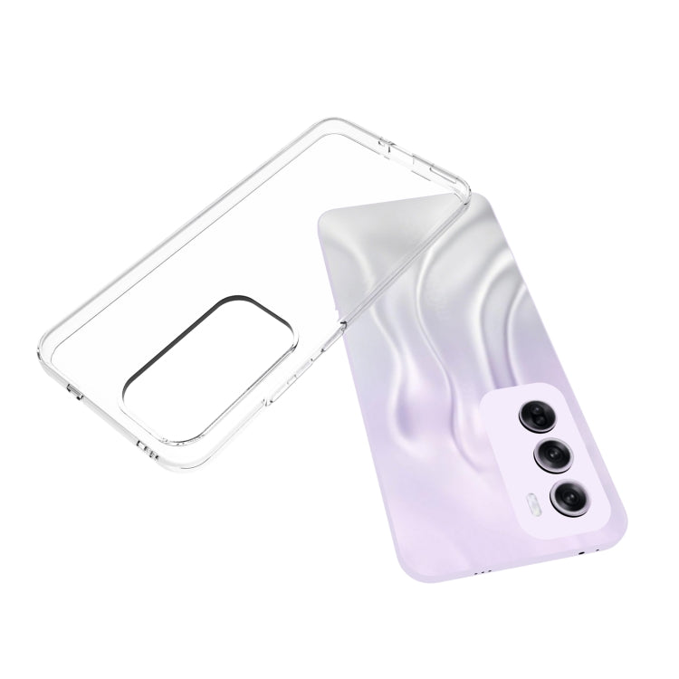 For OPPO Reno12 Pro 5G Global Waterproof Texture TPU Phone Case - Transparent